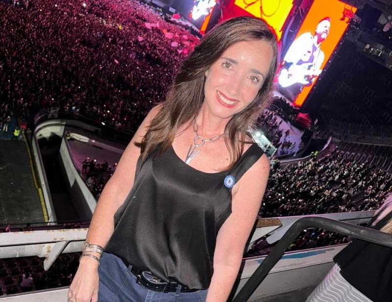 Victoria Villarruel fue a ver a Los Piojos en La Plata y lo compartió en sus redes sociales